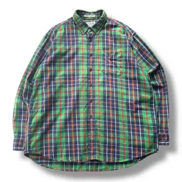 L.L.Bean 엘엘빈 체크 플란넬 셔츠 XL 버튼 다운