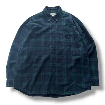 L.L.Bean 엘엘빈 체크 플란넬 셔츠 XL 버튼 다운
