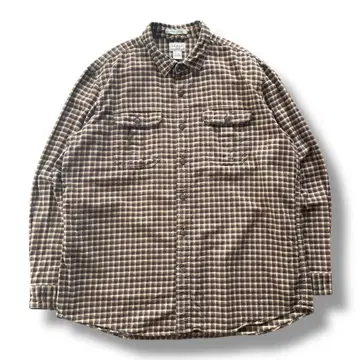 L.L.Bean 엘엘빈 체크 플란넬 셔츠 XL 긴팔