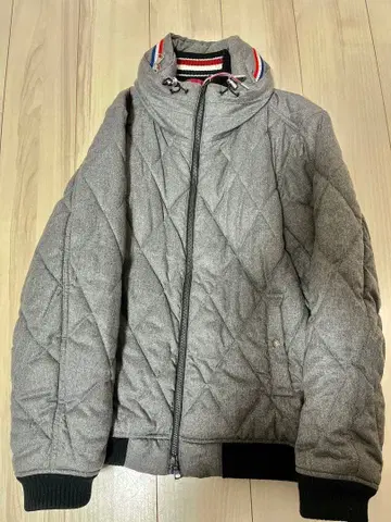 더블 지퍼 아우터 BEAMS 트리콜로르 퀼팅 쇼트 기장