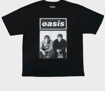 오아시스 공식 oasis live '25 도쿄 공연 티셔츠 흑백 L