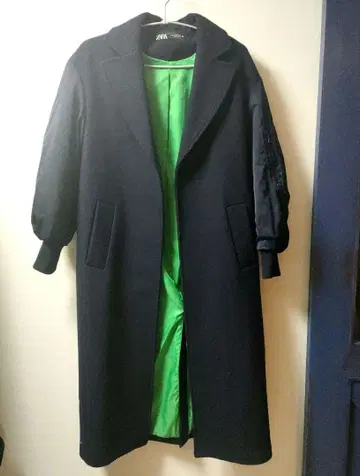 ZARA 네이비 롱 코트