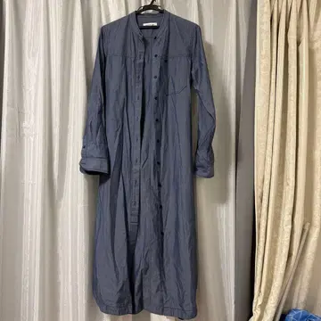 [ 새상품급 ] LACOSTE 라코스테 데님 38 롱 셔츠 원피스 긴팔