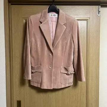 핑크 스웨이드풍 자켓