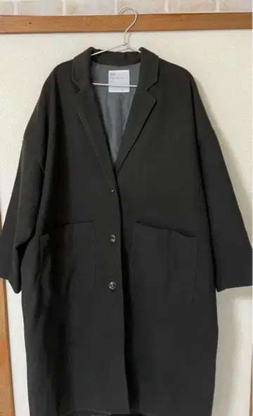 SO. 블랙 롱 코트 약 111cm