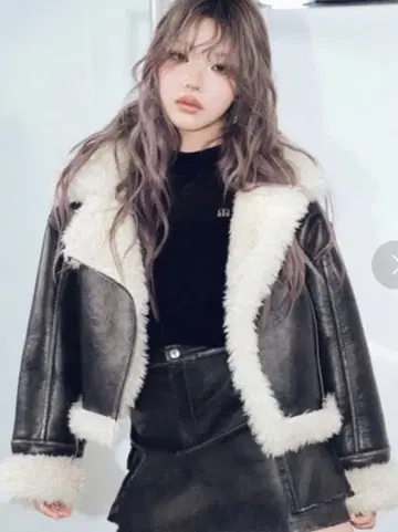 [ MURUA ] 빈티지 라이크 페이크 무스탕