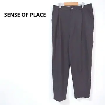 2.9 센스 오브 플레이스 스트레이트 캐주얼 팬츠 심플 무지 오피스