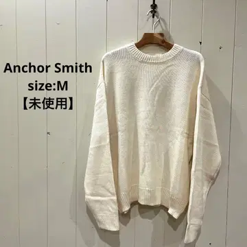 앵커스미스 Anchor Smith 니트 워셔블 M 남성용 화이트