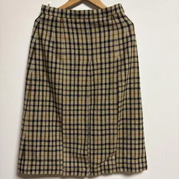[ 닥스 ] 트레디셔널 체크 스커트 베이지/브라운/블랙 턱 포함
