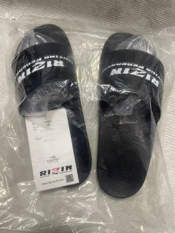 RIZIN 블랙 샤워 샌들 LL