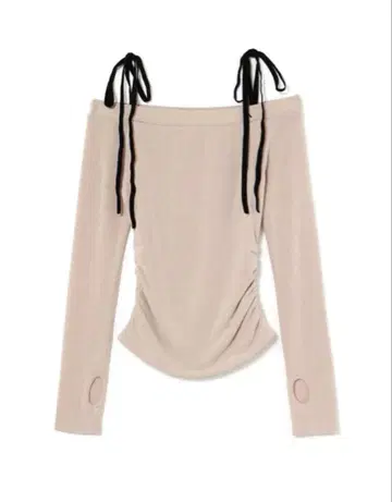 andmary Velour ribbon tops