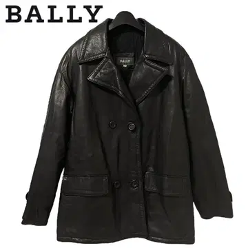 BALLY / 발리 가죽 더블 자켓 블랙 XL 상당 a514
