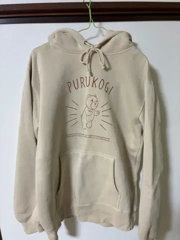 보보보 PURUKOGI 베이지 후드티 L 사이즈