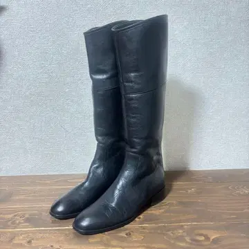 REGAL 롱부츠 백지퍼 라운드토 23cm