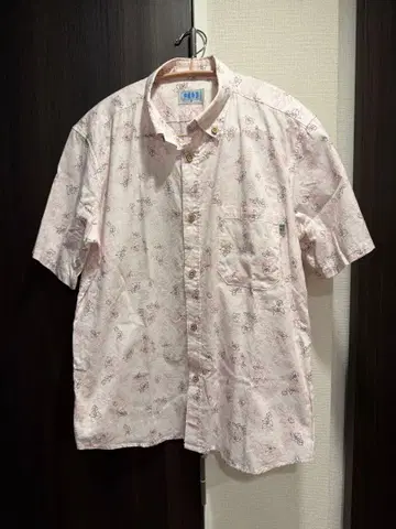 오키나와 이야기 꽃무늬 반팔 셔츠 M 사이즈