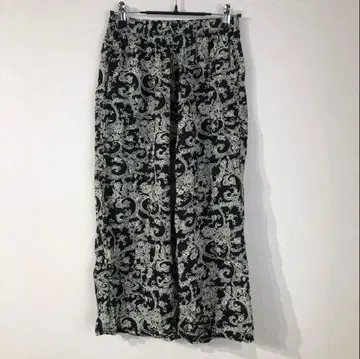 00's vintage 블랙 와이드 팬츠 y2k