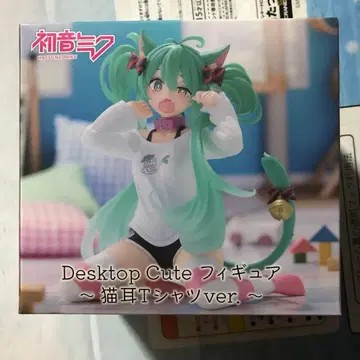 미개봉 하츠네 미쿠 Desktop Cute 피규어 ~고양이 귀 T셔츠