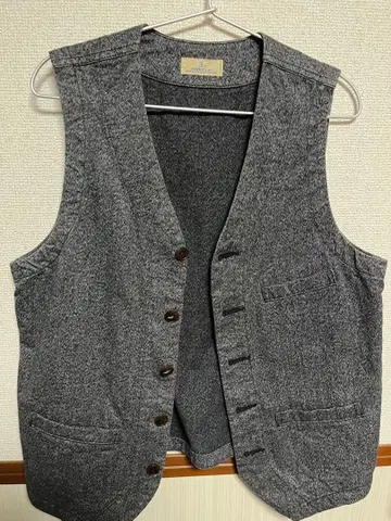 재팬 블루진 헤링본 그레이 베스트 M 사이즈