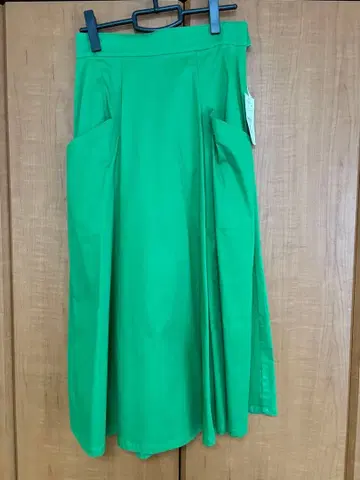 그린 플레어 스커트