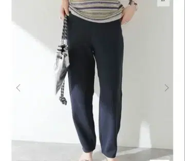 베이 스톡 네이비 스트레이트 캐주얼 팬츠 B.C STOCK