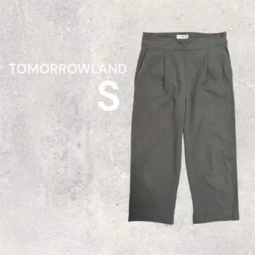 투모로우랜드 테이퍼드 팬츠 와이드 루즈핏 S 36 카키 면