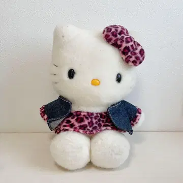 헬로키티 봉제 인형 레오파드 무늬 2002년