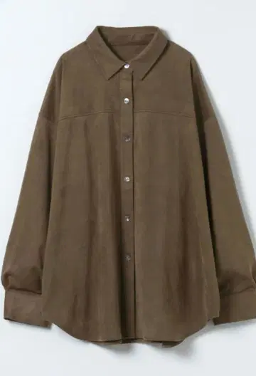 JEANASIS 소프트 스웨이드 셔츠 자켓 다크 브라운