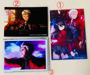 페이트 UBW HF 아처 세트 브로마이드 엽서 포스카