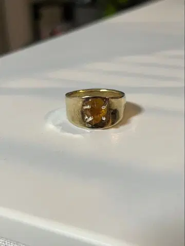 un by Tomoyo Yoshida 골드 시트린 반지 15호