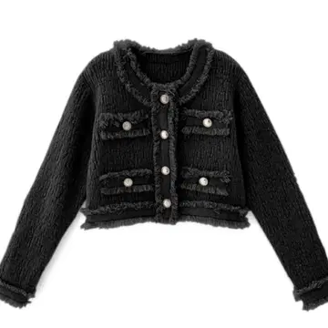 GRL 프린지 숏 기장 니트 가디건 dr482