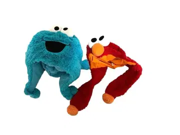 USJ 한정판 엘모 쿠키 몬스터 모자 세트 쿠키 몬스터, 엘모