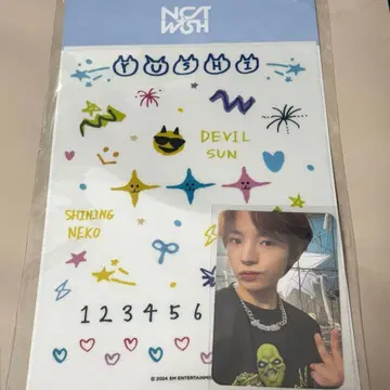 [ 미개봉 새상품 ] NCT WISH 유우시 포토카드 데코 스티커 세트