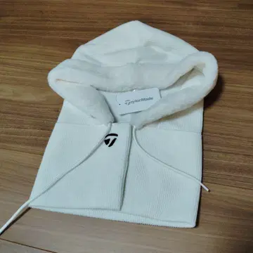 TaylorMade 플리스 안감 니트 후디 화이트