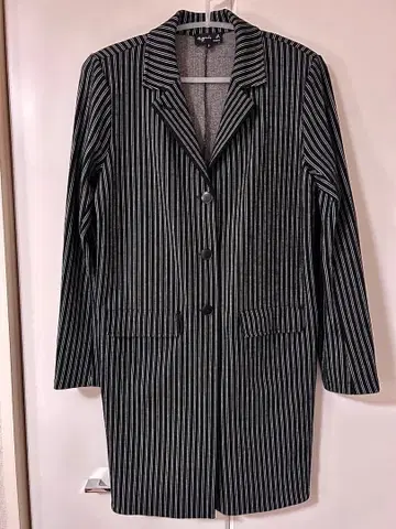 agnis b. 스트라이프 체스터 코트