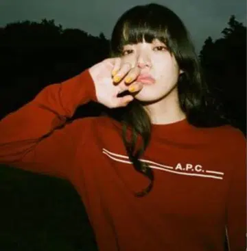 A.P.C. 아페쎄 로고 니트 아이묭 착용