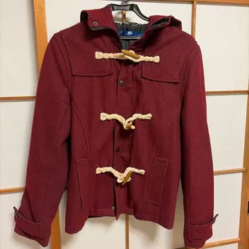 Apply 버건디 더플 코트 M 사이즈