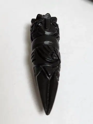 블랙 조각 오브제 풀파 2종류 (석질 운석)