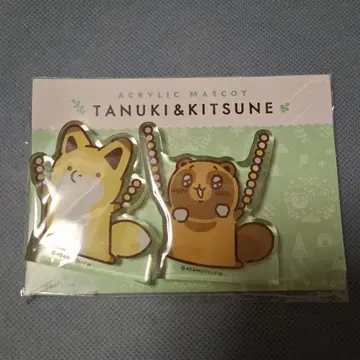 너구리와 여우 아크릴 마스코트