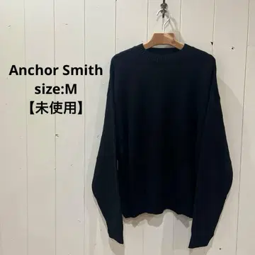 앵커 스미스 Anchor Smith 니트 워셔블 M 남성용 블랙