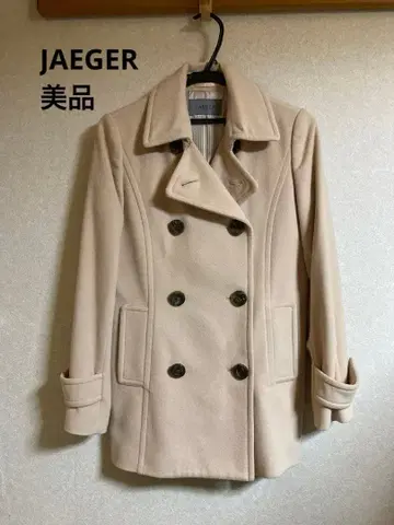 [ 익명 배송 ] Jaeger 베이지 울 코트