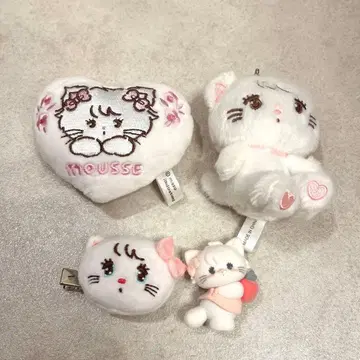 mikko 무스 가챠가챠 헤어 클립 봉제 인형 마스코트 피규어