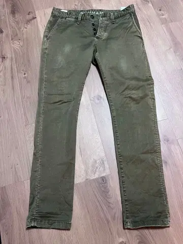 DENHAM 치노 팬츠 L 32 올리브