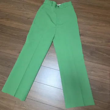 SLOBE IENA 그린 슬랙스 38