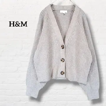 H&M 로우게이지 니트 가디건 [ M ] 그레이 계열
