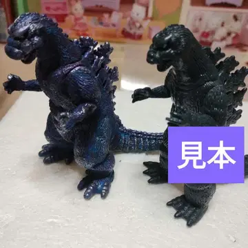 고질라 피규어 페인트