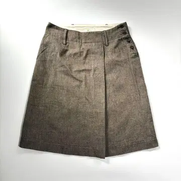 [ 새상품급 ] 45R 코튼 스커트 브라운 일본제