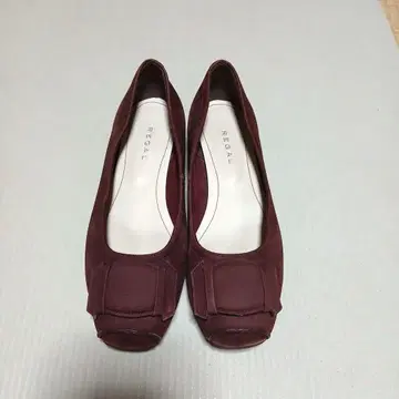 리걸 펌프스 플랫슈즈 가을/겨울 스웨이드 보르도 사이즈 24.5