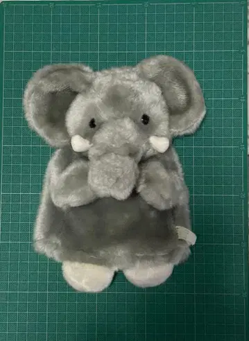 Jellycat 코끼리 퍼펫 인형 그레이