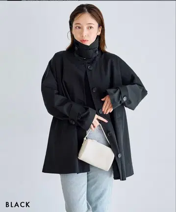 [HARUKA DESIGN] 2wayA 트렌치코트 미사용 새상품 블랙