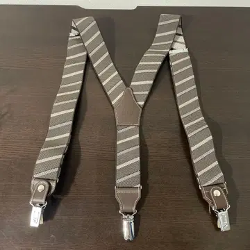 미사용 새상품 TAKEO KIKUCHI 다케오 키쿠치 서스펜더 스트라이프